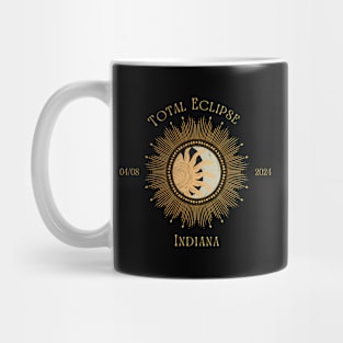 2024 Total Solar Eclipse State Indiana April 8 2024 Mug